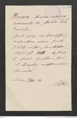k.k. naturhistorisches Hofmuseum, Intendanzakten 1885-1896 (Hauer), Aktenzahl Z.745/1889, Seite 1